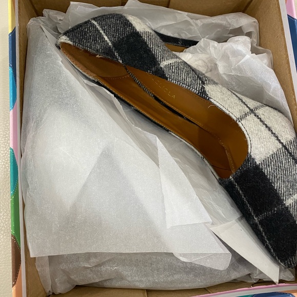 ⬇️ PRICE ⬇️ Shoe Republic LA - Oxford Pattern Black And White Pumps - size 7 - - Picture 5 of 12